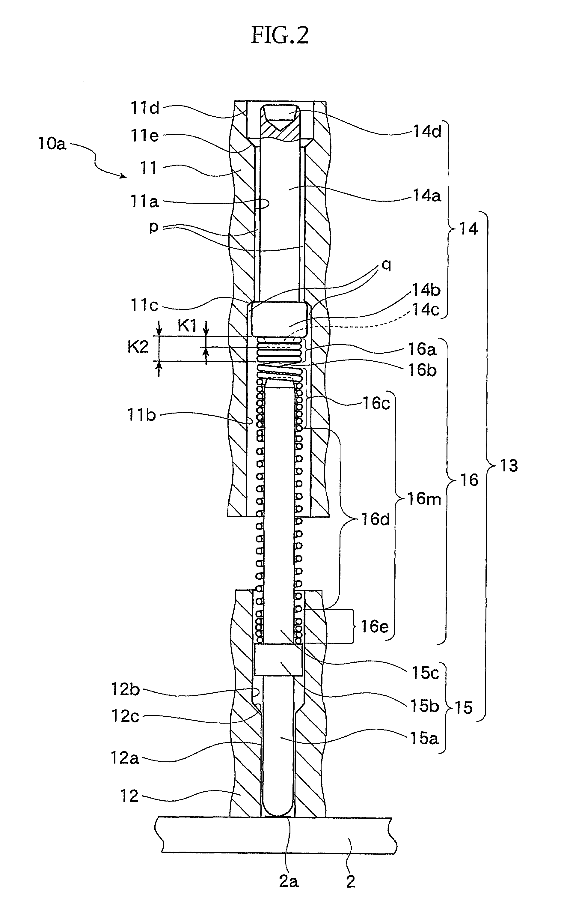 Electric contact and socket for electrical part