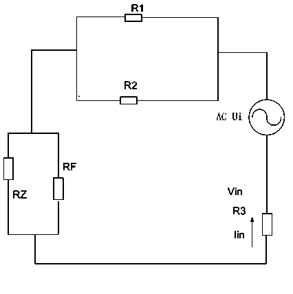 Alternating current excitation insulation detection circuit