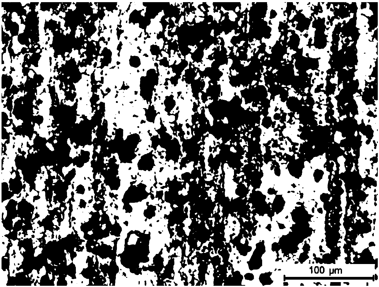 Silicon carbide particle reinforced aluminum matrix composite material for train brake disc and preparation method thereof