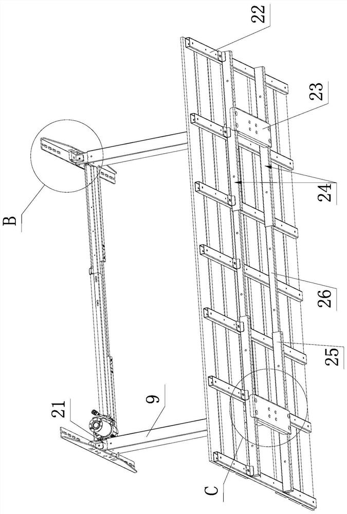 Suspension type storage rack and mounting method thereof