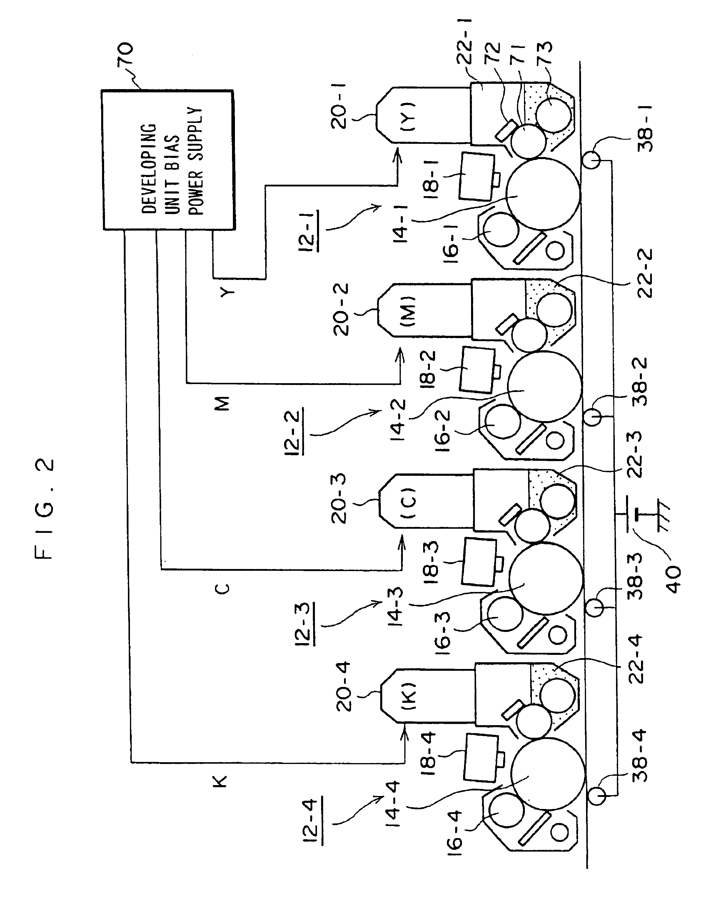 Color image forming method and color image forming device