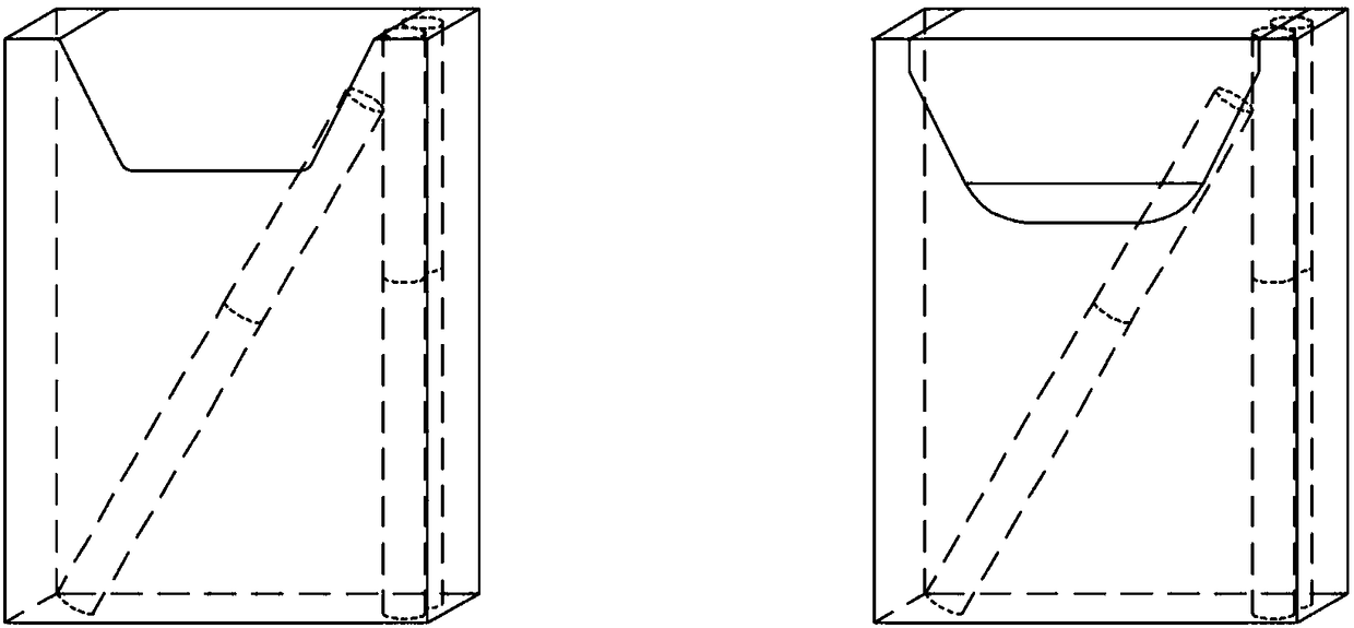 Packing box for partitioning of soft pack cigarettes