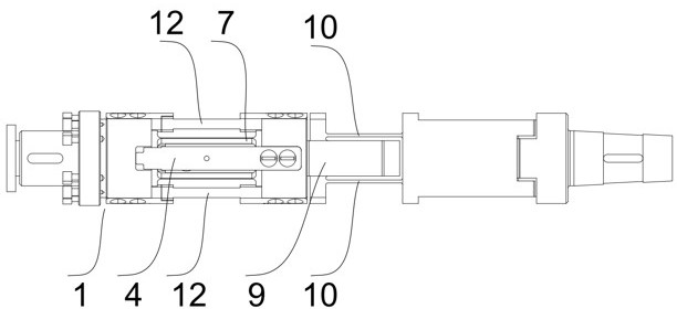 High-sensitivity rod type six-component wind tunnel test balance inlaid with different materials