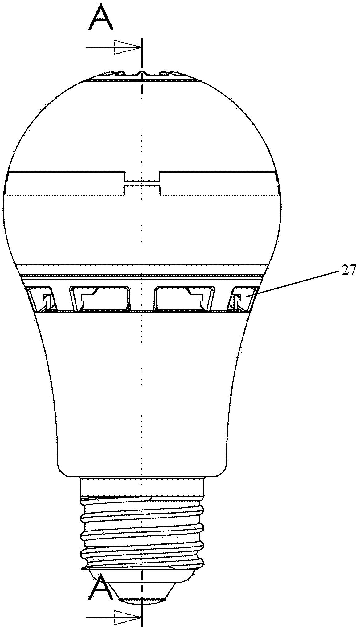 Lighting device and lamp provided with same