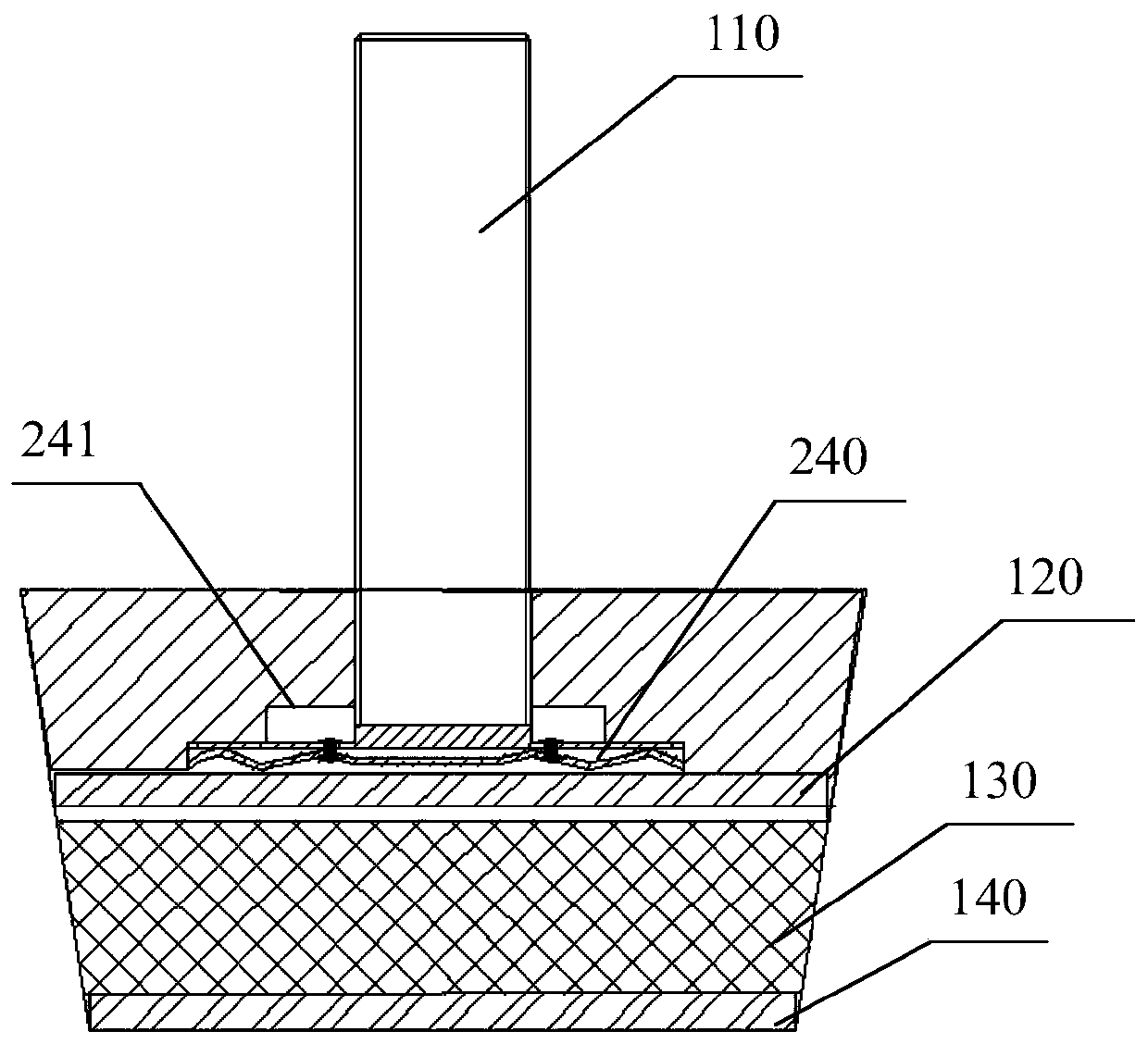 A double main spring hydraulic mount with permanent magnet rheological elastomer