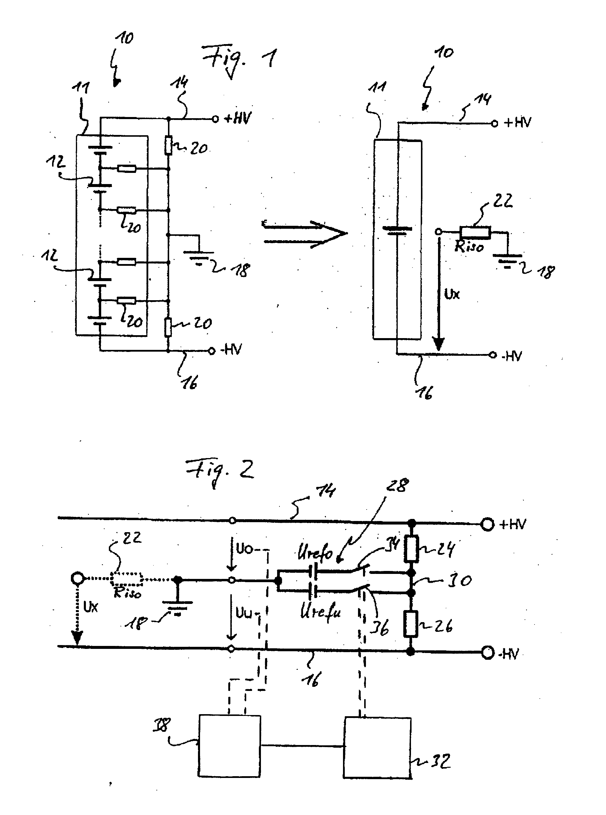 Apparatus and method for measuring the insulation resistance of a fuel cell system