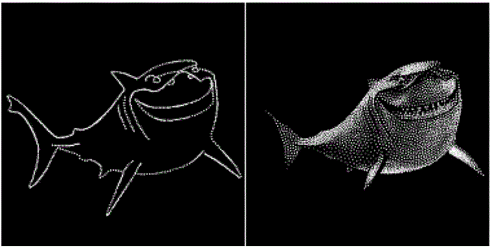 3D-printing-oriented halftone projection and model generation method