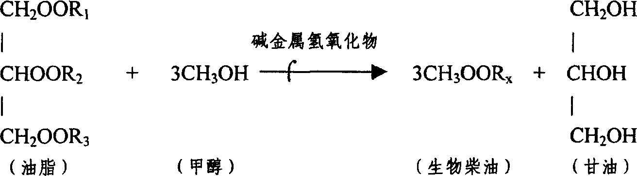 Method for producing biological diesel oil through homogeneous successive reaction