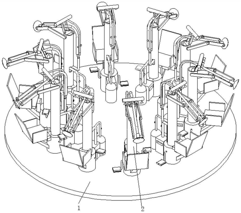 Cerebrovascular disease rehabilitation training equipment capable of realizing simultaneous rehabilitation of multiple persons