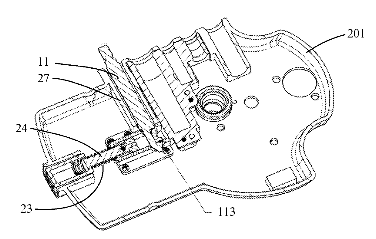 Anaesthesia machine and locking mechanism