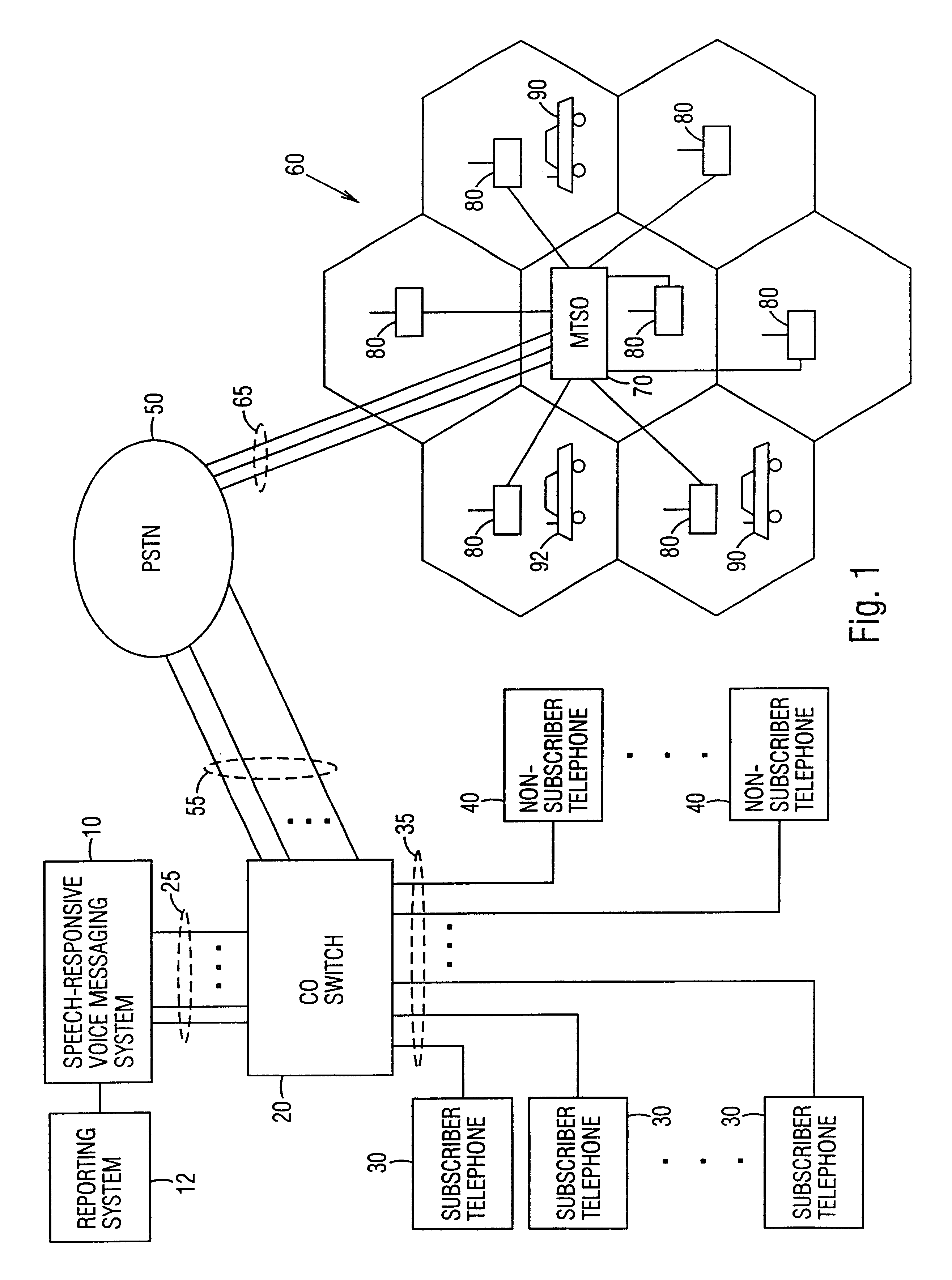 Speech-responsive voice messaging system and method