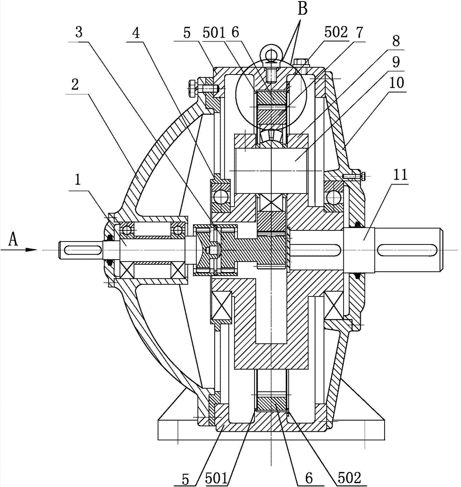 Planetary gear speed reducer capable of carrying out torque detection simultaneously