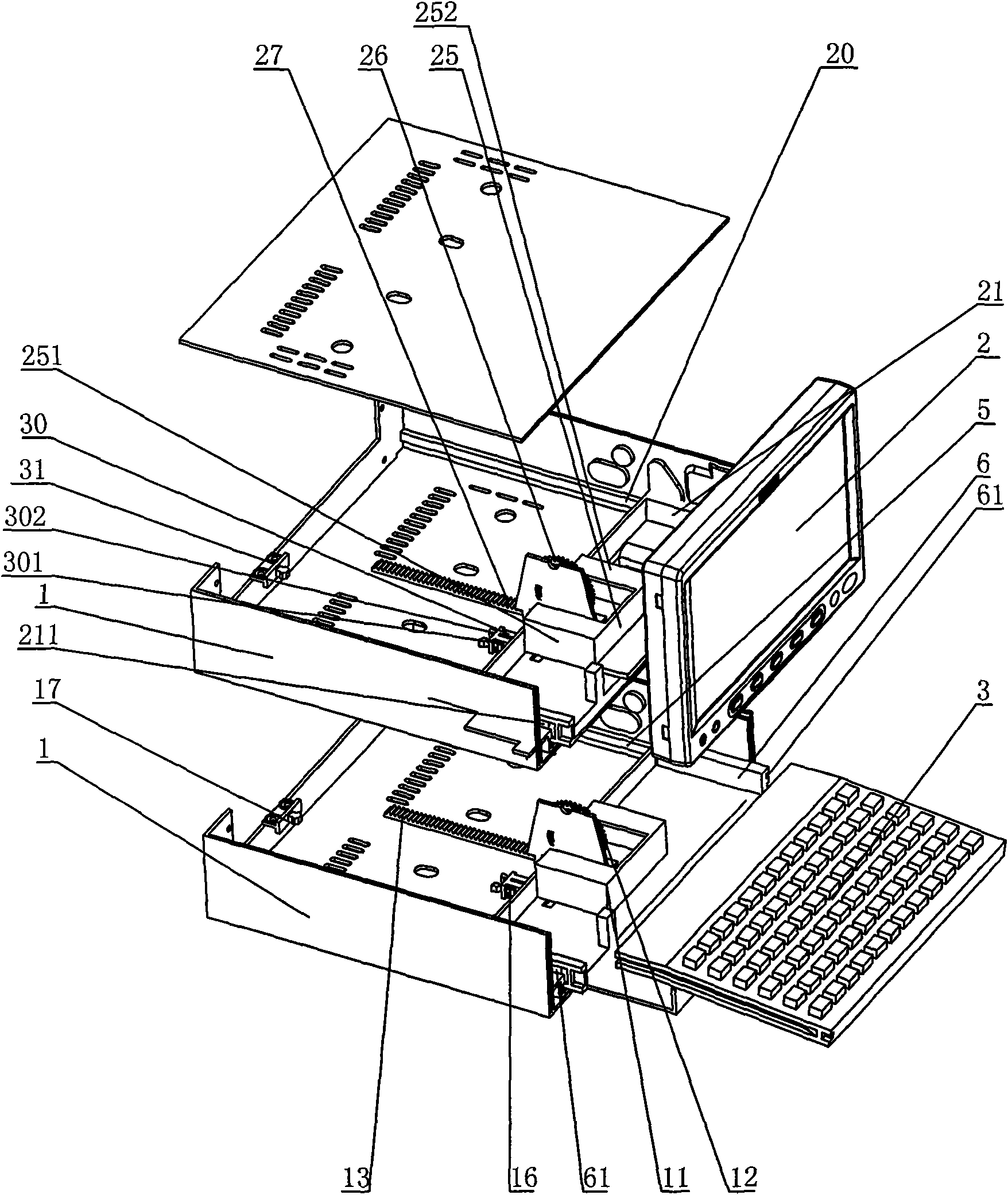 On-board computer with socket