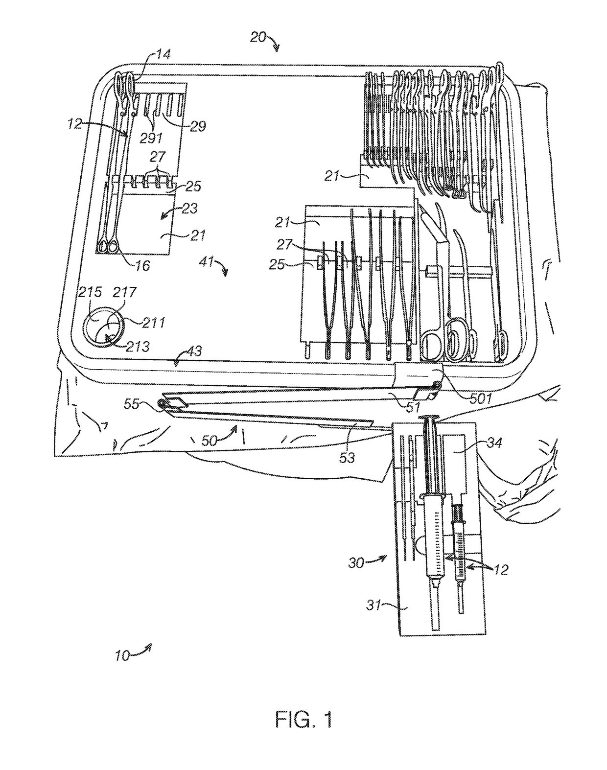 System, method and device for a medical surgery tray