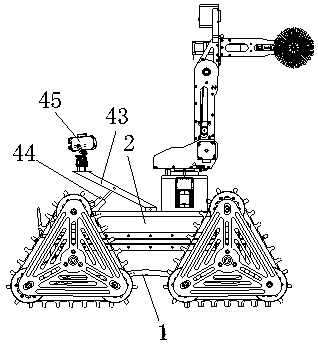 A detection and cleaning robot for subway ventilation and fire-fighting smoke exhaust pipes