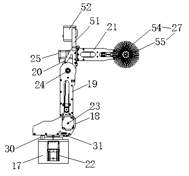 A detection and cleaning robot for subway ventilation and fire-fighting smoke exhaust pipes