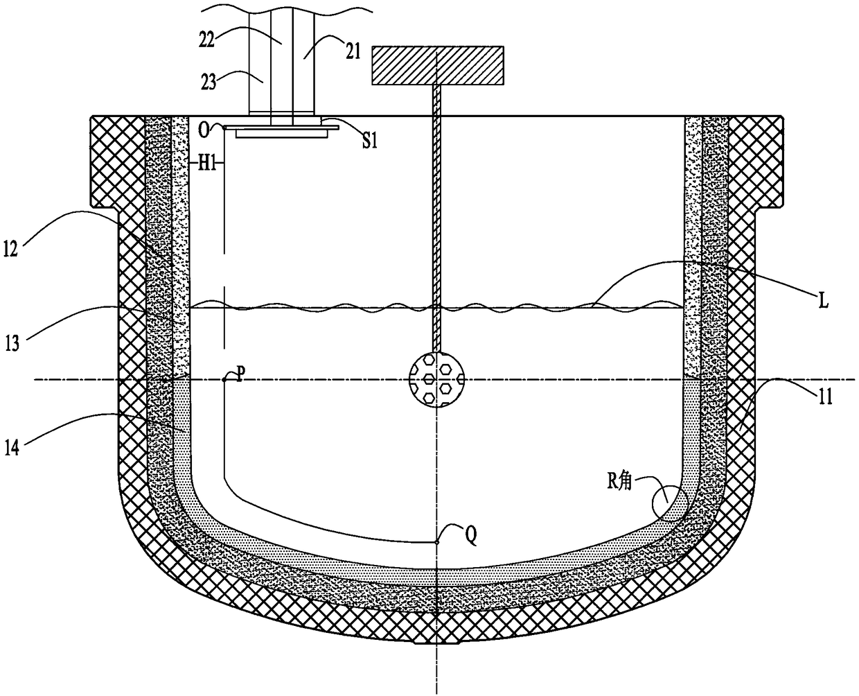 Semiconductor-level quartz crucible and production method thereof