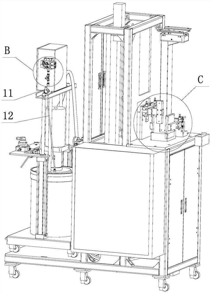 Equipment for spraying lubricating grease on inner wall of pipe