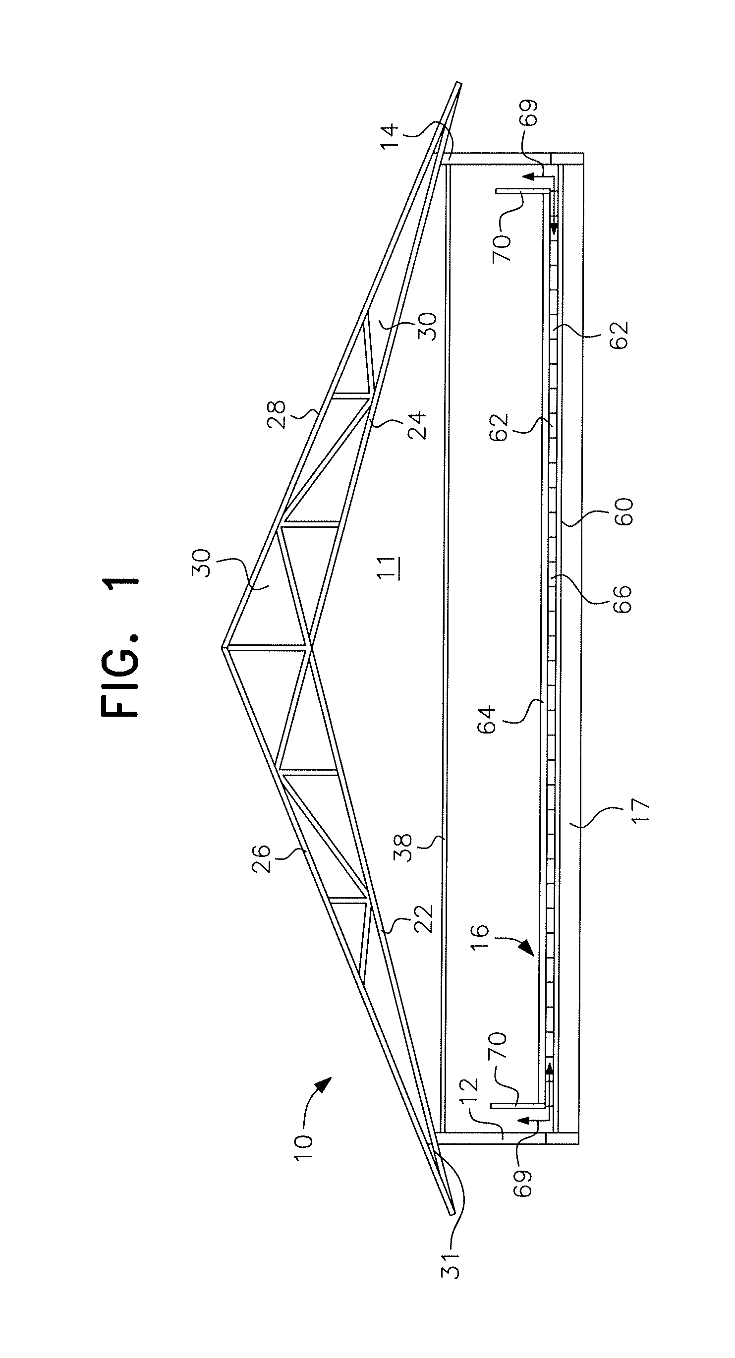 Method and apparatus for reduction of ammonia and bacteria in chicken houses and other poultry houses