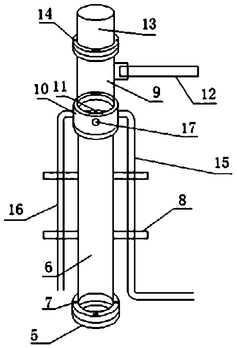 Continuous casting ladle turret hydraulic slip ring installing apparatus and method