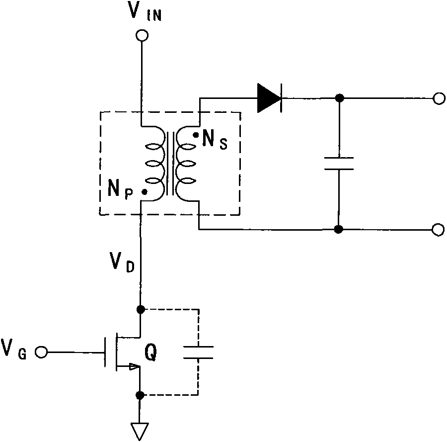 Digital dynamic lag type detection device and method of flyback power converter