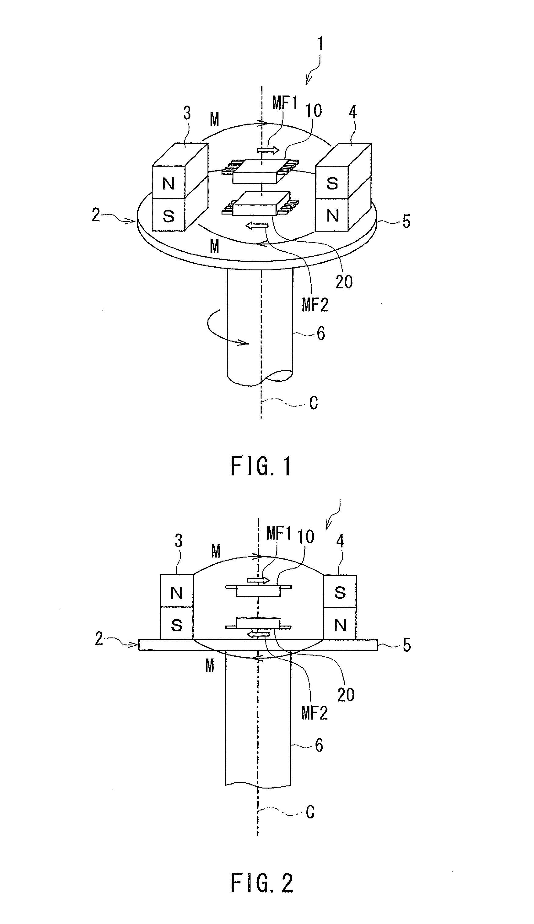 Rotating field sensor