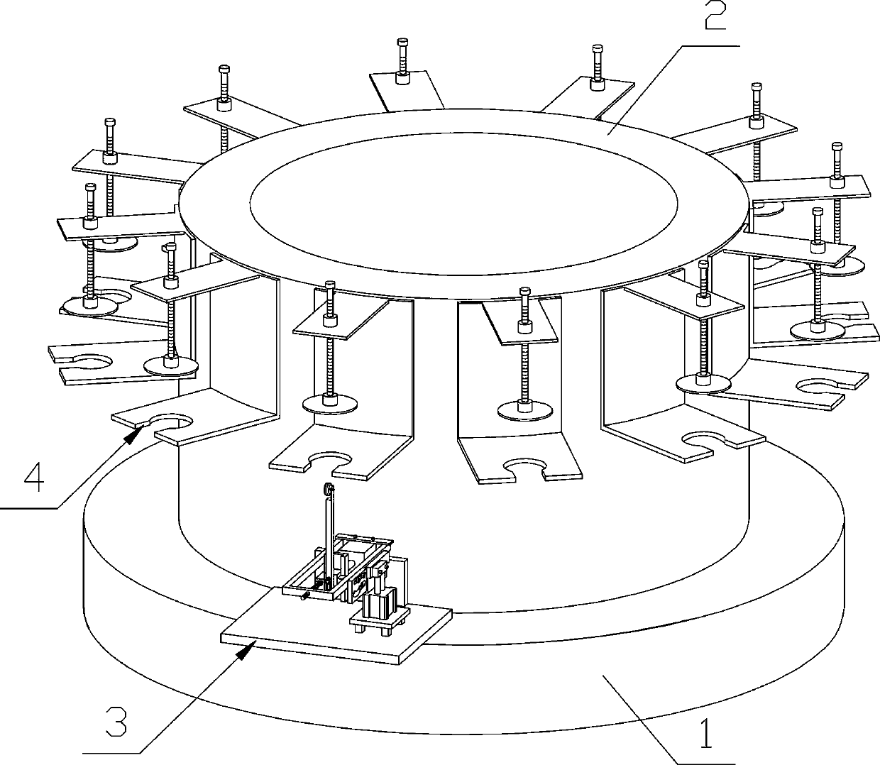 High borosilicate glass pot mouth moulding device