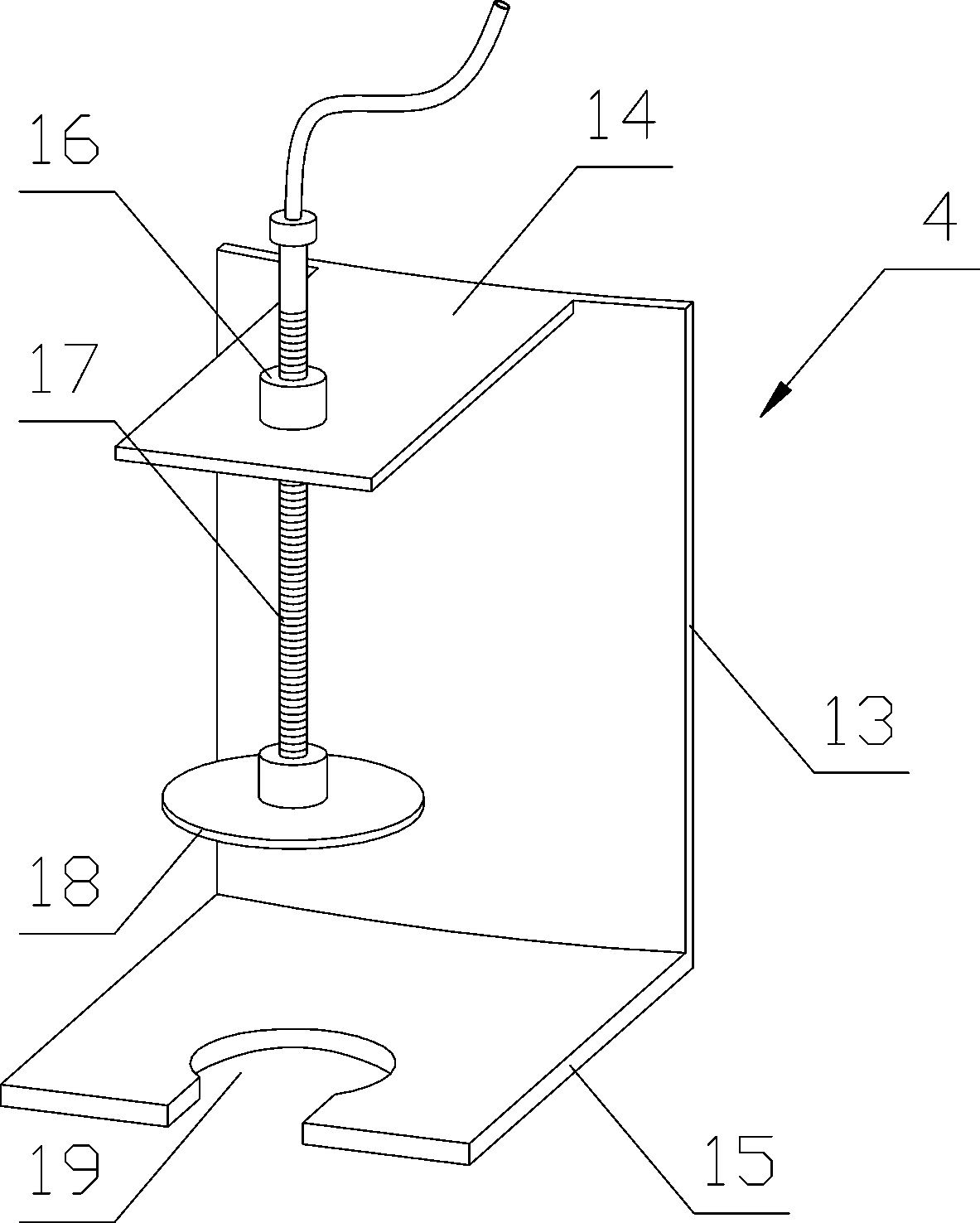 High borosilicate glass pot mouth moulding device