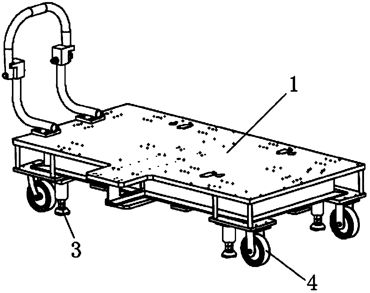 Rotary table device for pedal positioning