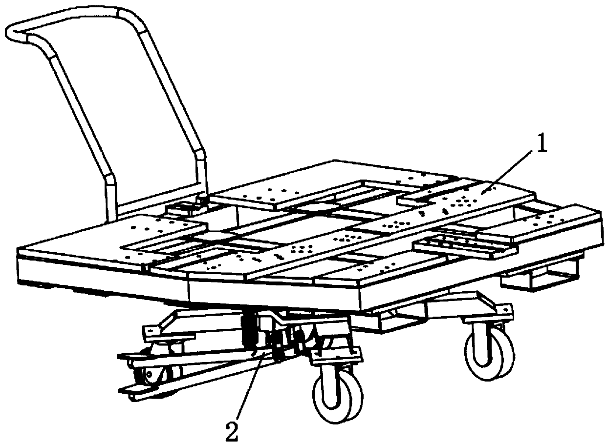 Rotary table device for pedal positioning