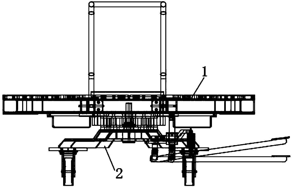 Rotary table device for pedal positioning