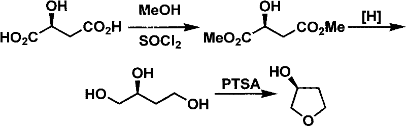 Novel method for preparing S-3-hydroxytetrahydrofuran