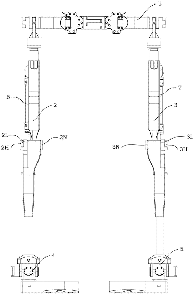 A waist device with hip joint parameter measurement suitable for exoskeleton-assisted support robots