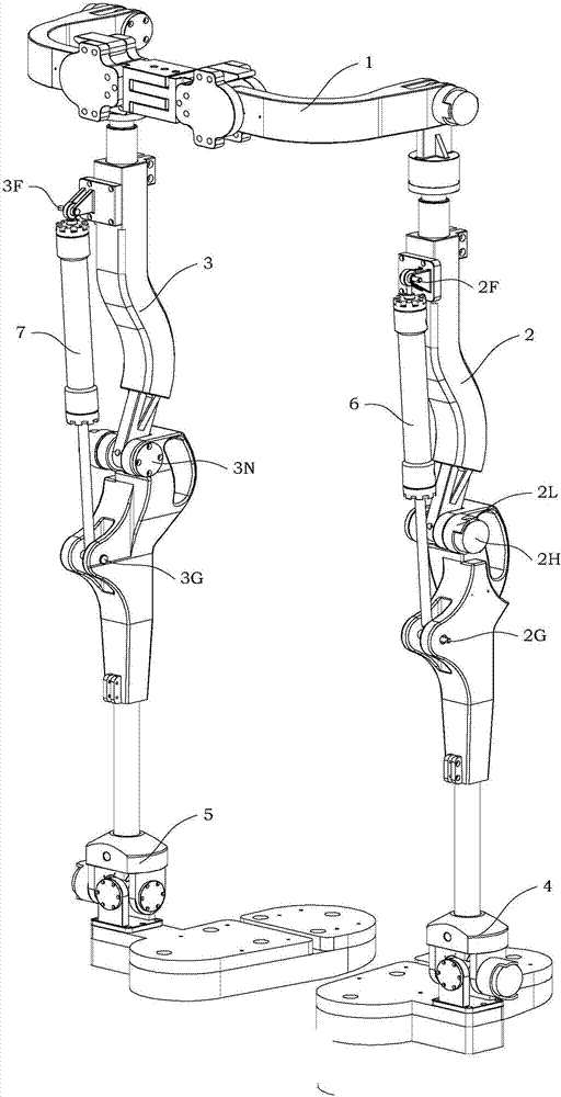 A waist device with hip joint parameter measurement suitable for exoskeleton-assisted support robots