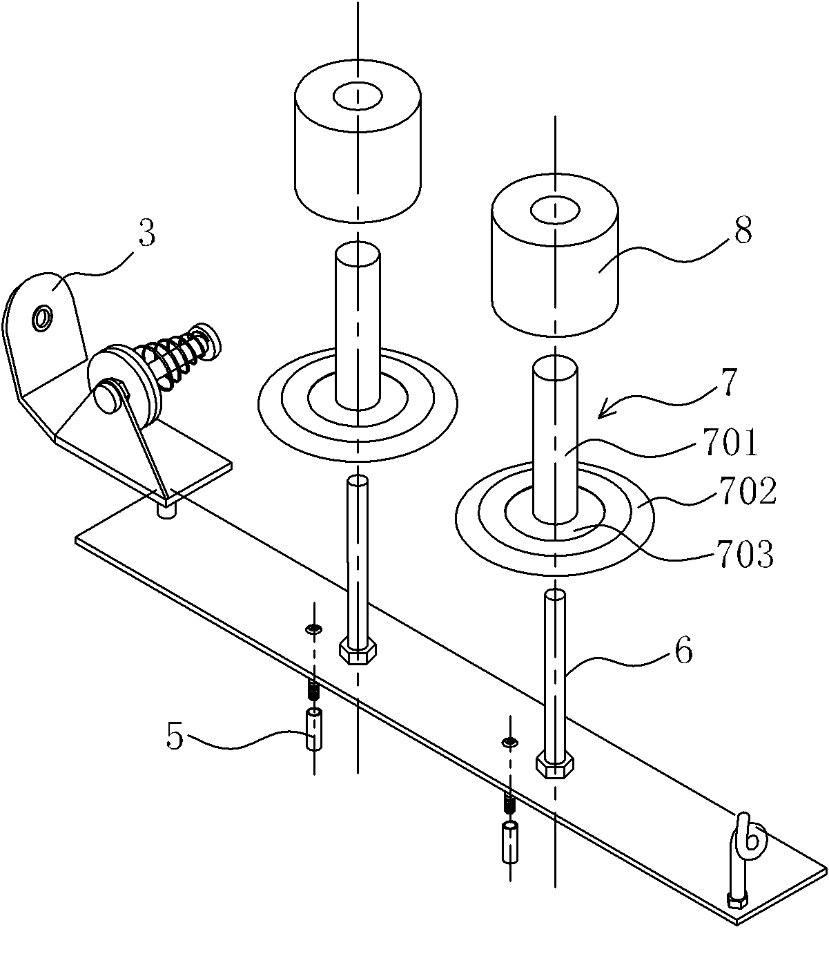 Automatic yarn waxing device of flat knitting machine