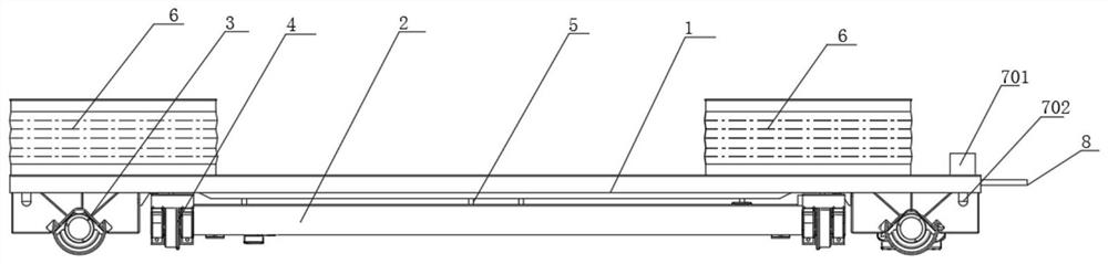 Railway waste truck disassembling method