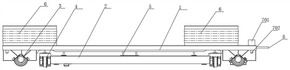 Railway waste truck disassembling method