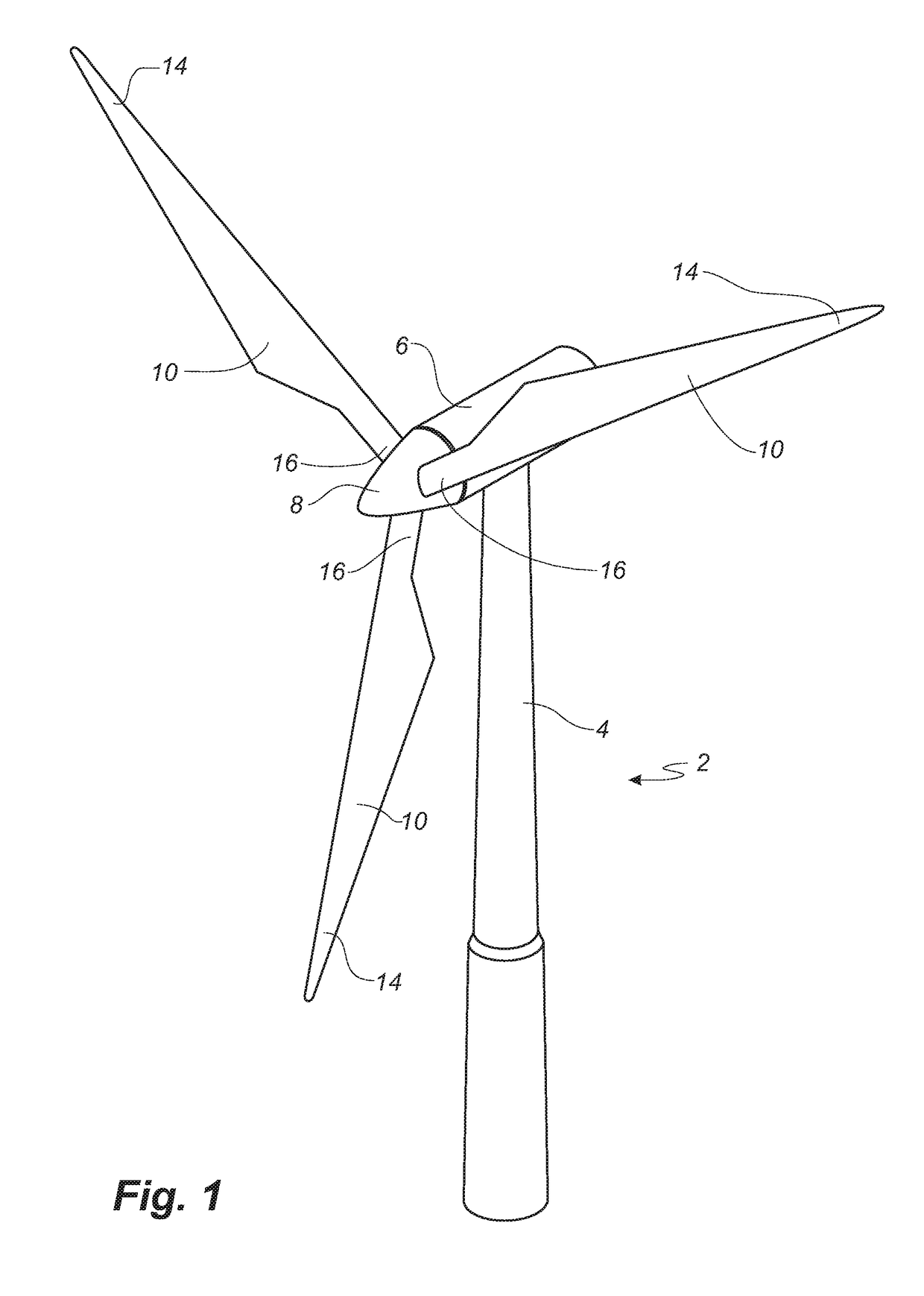 A method of manufacturing a composite laminate structure of a wind turbine blade part and related wind turbine blade part