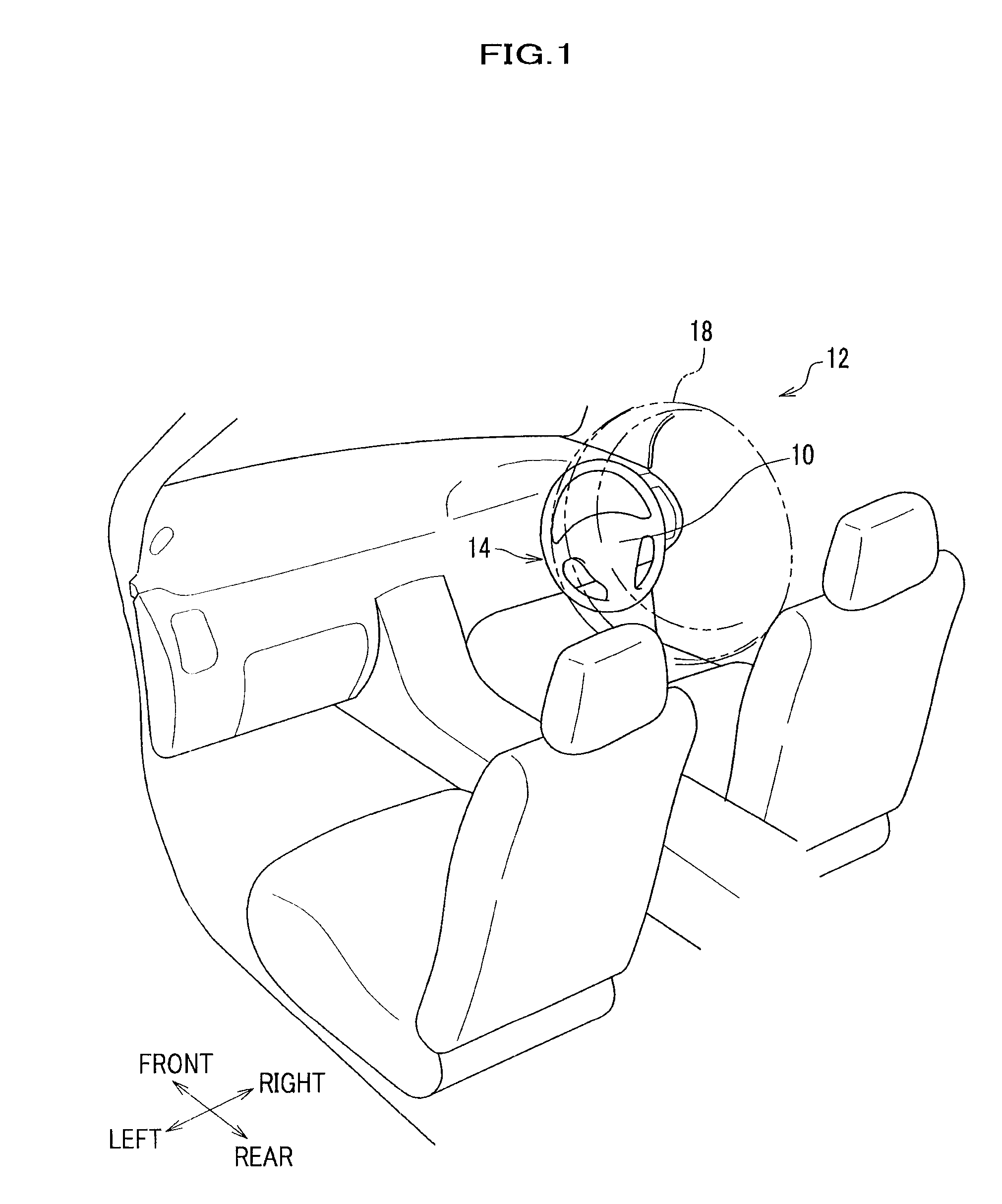 Air bag system for vehicle