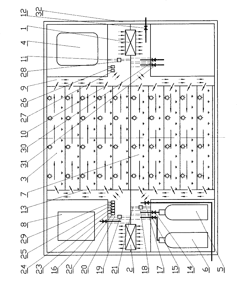 Ventilation method and ventilation device for culturing seedlings of plants in full-closed environment