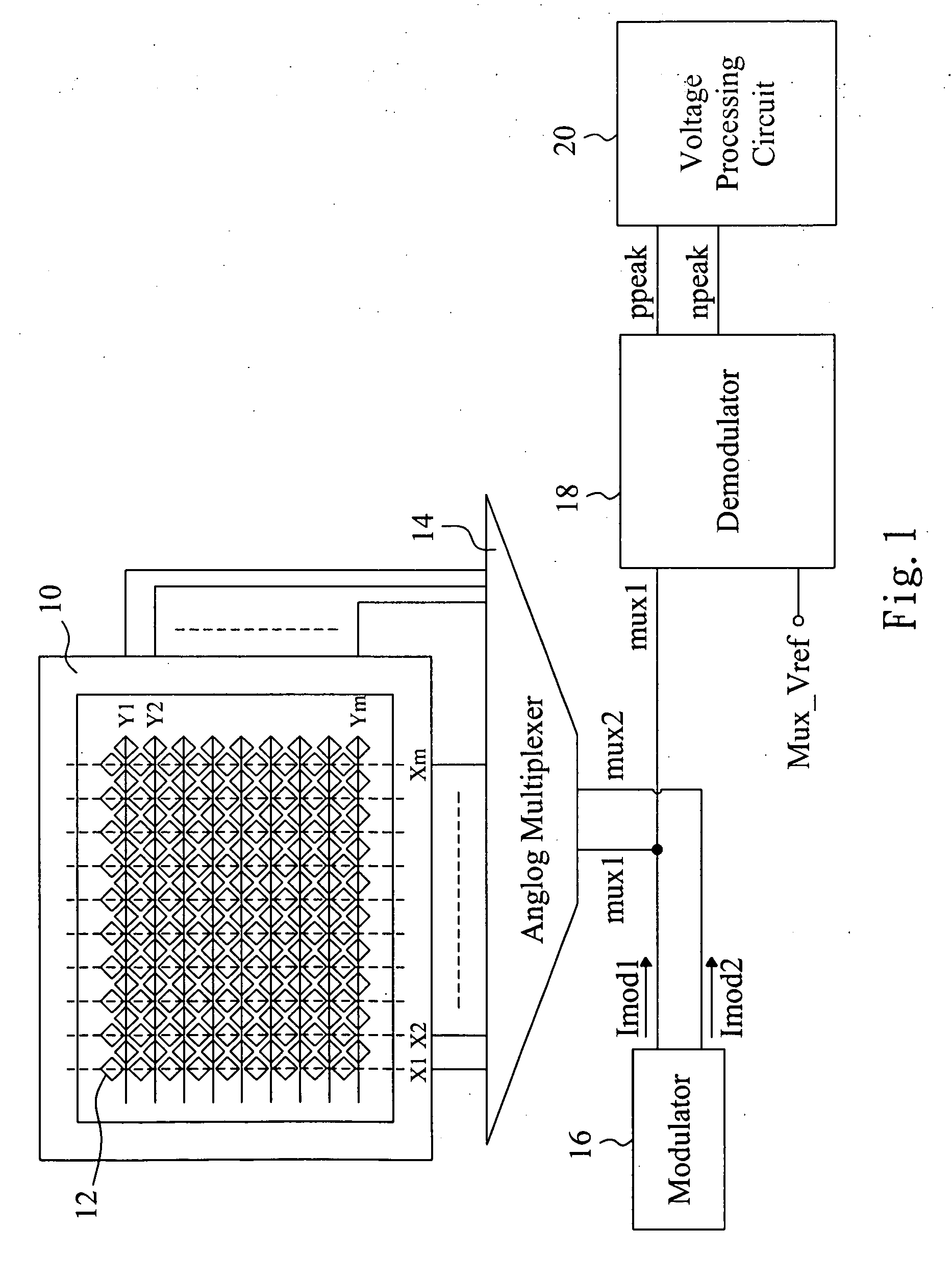 Control circuit and control method for capacitive touch panel