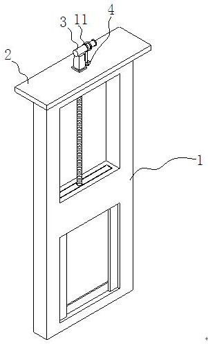 Auxiliary support structure of gate hoist