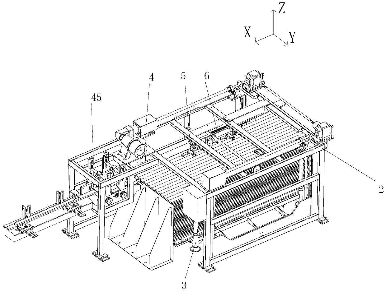 A square bar automatic feeding device