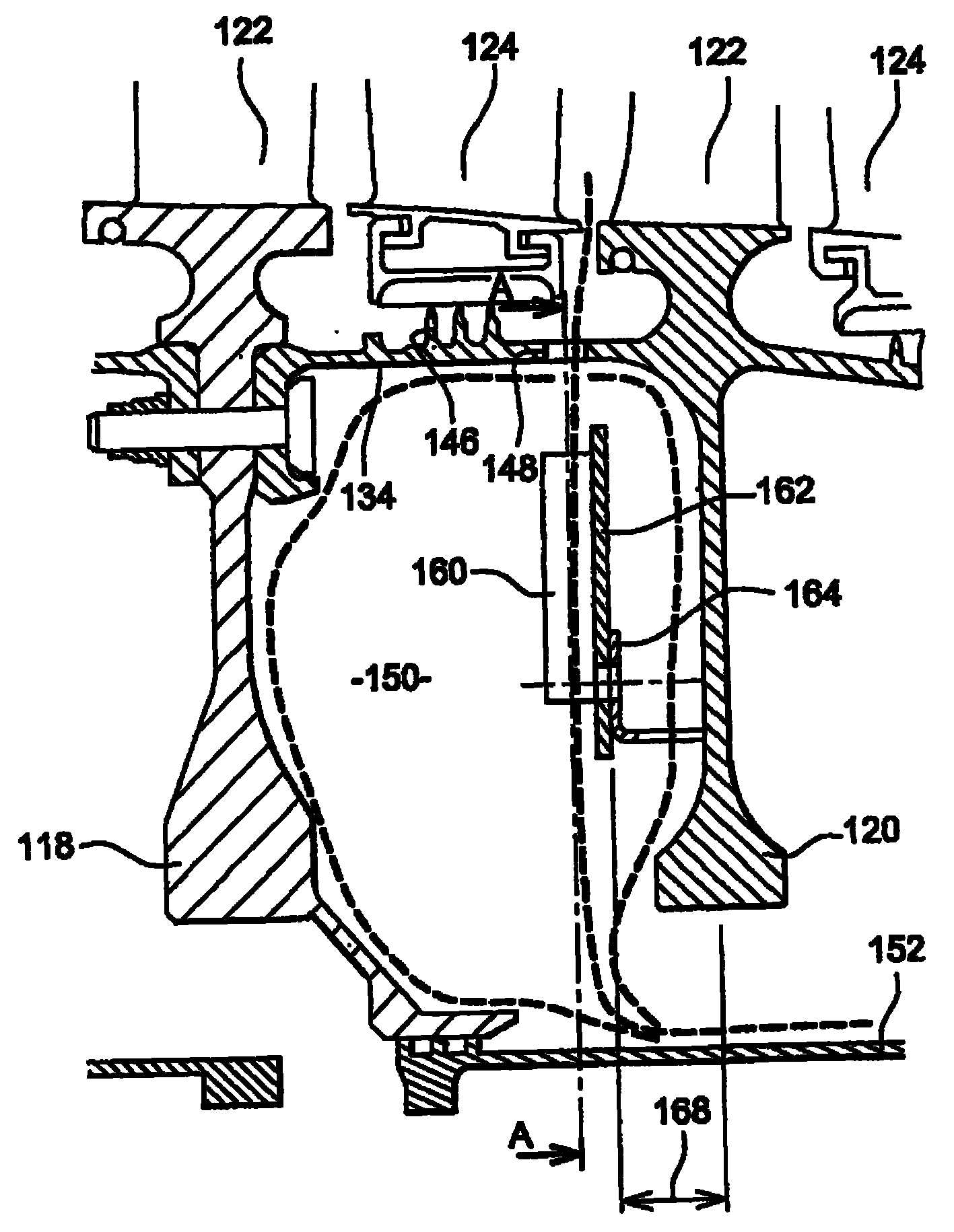 Rotor for the compressor of a turbine engine comprising a centripetal air-collecting means