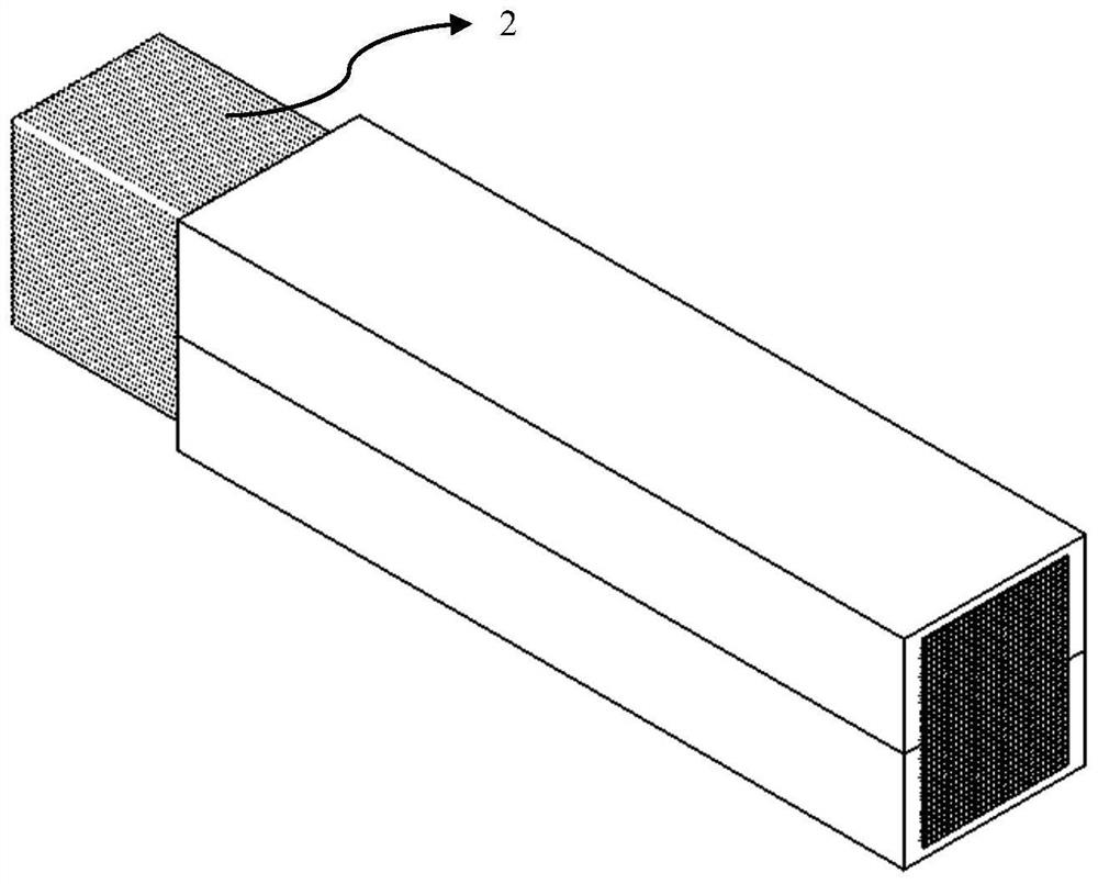 Copper pillar spacer with stress buffer and anisotropic conduction and method of making the same