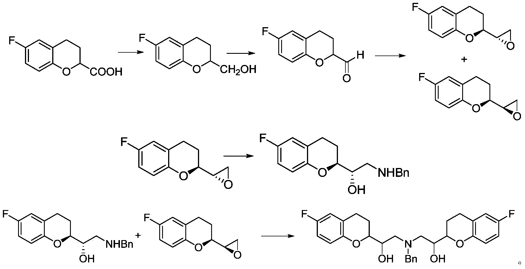 Synthetic method of nebivolol