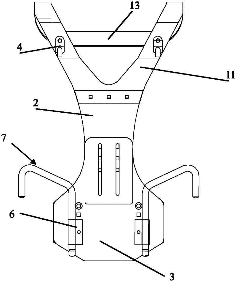 Carrying frame of marching drum