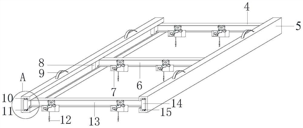 Shaping adjustable sling for hoisting prefabricated assembly type laminated plates and construction method thereof