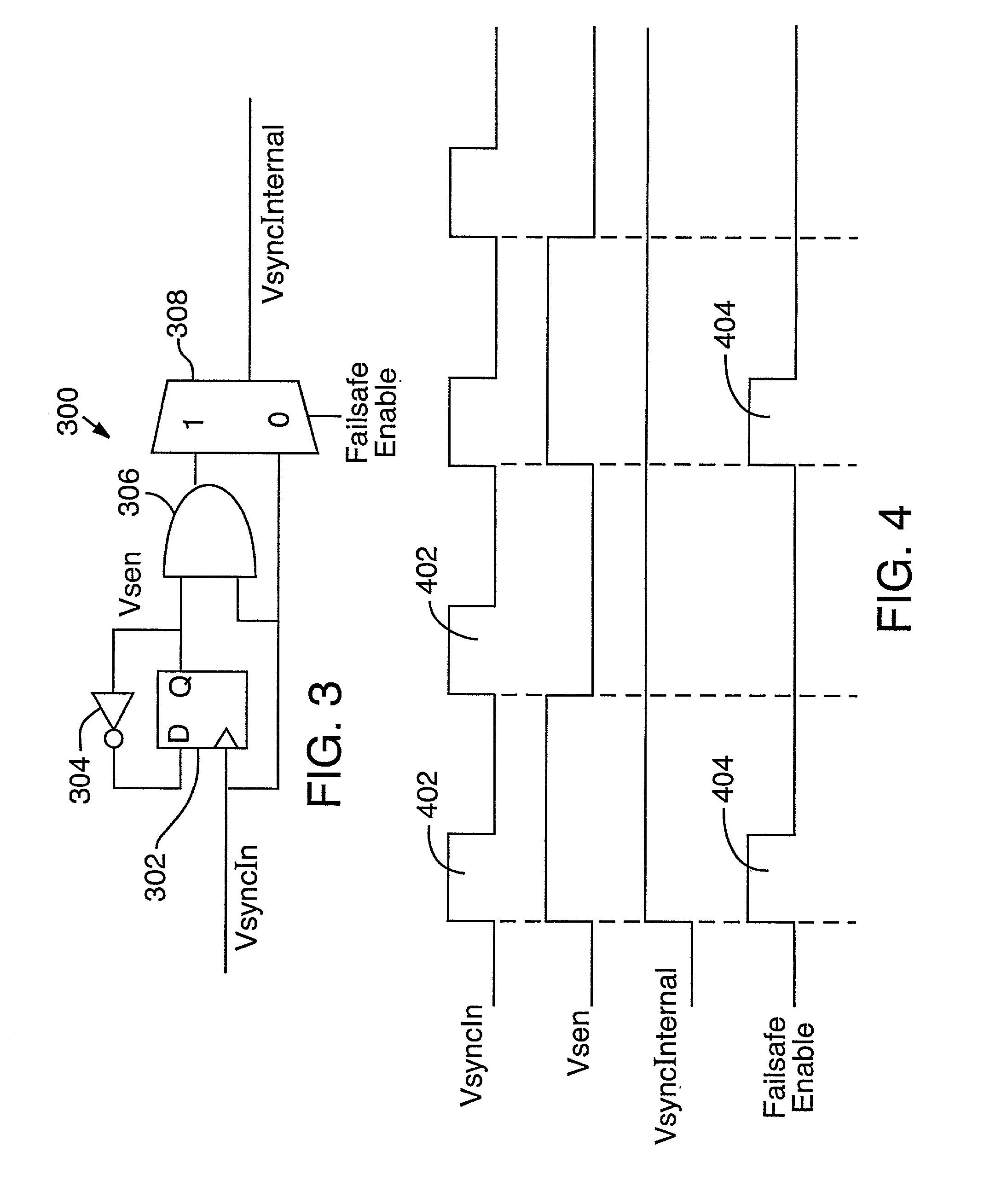 Failsafe display of frame locked graphics