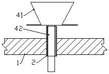 Construction method for post-pouring coke oven floor ventilation trench and gas pipe trench